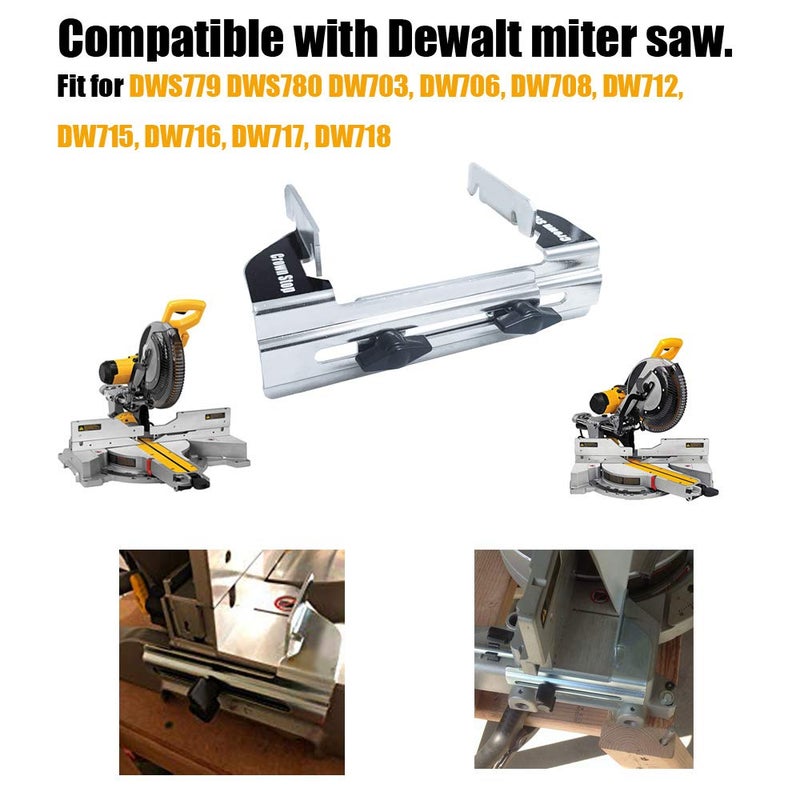 NXPOXS Replacement DW7084 Crown Moulding Stop for DEWALT Miter Saw DW703, DW706, DW708, DW712, DW715, DW716, DW717, DW718 - Image 3